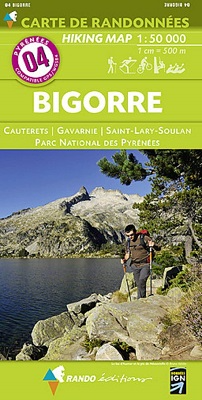 Carte randonnée Bigorre